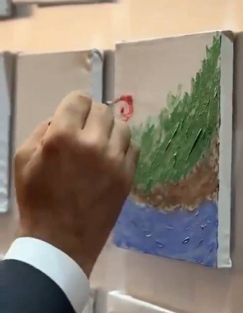 Ekrem İmamoğlu fuarda yağlı boya resmi yaptı. 'İlk defa yapıyorum' 13